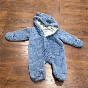 Magnetic Me Baby Minky Bear Fleece Footie